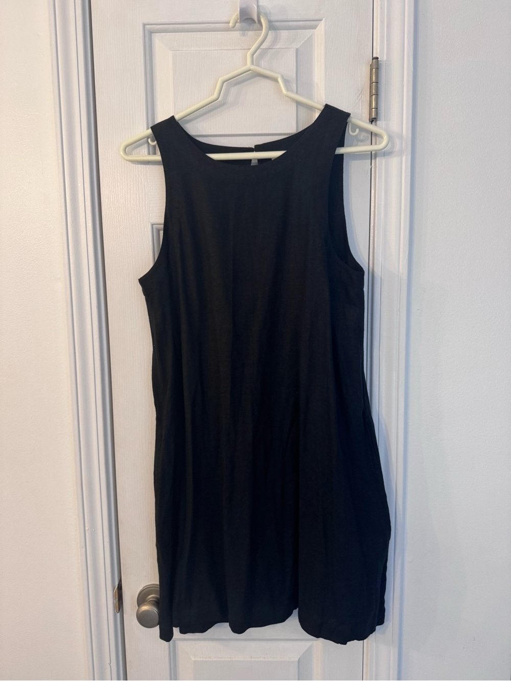 a new day Black Sleeveless Mini Shift Dress